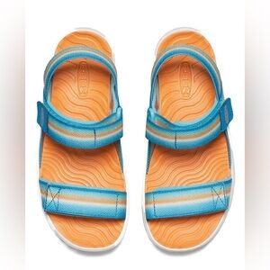 KEEN Kids Elle Backstrap Sandals Ipanema/Iceland Poppy Colorway Size 5